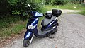 Yamaha Scooter Teo's, 125 cm³, 9 kW (12 hp), 4 cyl., automatic transmission, water cooling, disk brake, built in Sept. 2000. 2014 - 2016