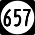 State Route 657 marker