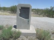 Adamsville Ghost Town Marker.