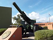 A Howitzer located in the Veterans Memorial in Fountain Park of the town of Fountain Hills.