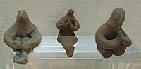Harappan seated and praying figurines, National Museum, Delhi.[77]