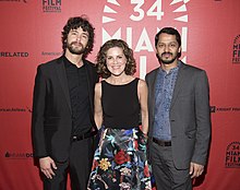 Hector Medina, Leslie Cohen and Shrihari Sathe at the Closing Night Awards at Olympia Theater for Miami Film Festival Closing on 11 March 2017