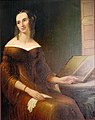 c. 1838 oil by Anelli of Julia Lawrence Hasbrouck (1809–1873)