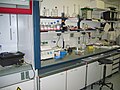 Laboratory inside Institute of Biochemistry of University of Cologne