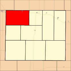 格林内尔镇区在戈夫县的位置