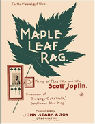 Third edition of the "Maple Leaf Rag" sheet music, pre 1923