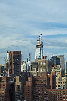 One Vanderbilt in October 2019 with Central Park Tower and 111 West 57th Street in background to the left