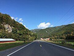 (August 2016) Route 28 and Route 55 in Pendleton County, West Virginia