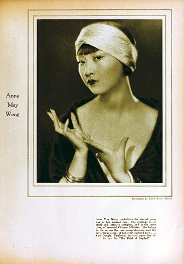 Magazine page, star portrait.