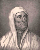 Lithograph of Avicenna