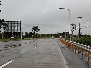 Bacolod South Road, Bago City, Route 6 sign (Negros Occidental; 10-26-2022).jpg