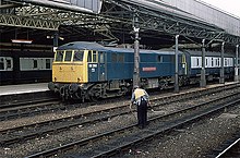 Photograph of the Class 86 electric locomotive 86 260, which was named after Wally Oakes.