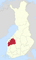 南波赫揚馬區在芬蘭的位置