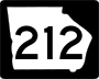 State Route 212 marker