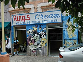 Ice Cream shop in barrio-pueblo