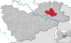 霍恩施泰因在萨克森施韦茨-东厄尔士山县的位置
