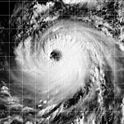 Hurricane Nora near peak intensity