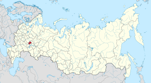 Location of Chuvash Republic — Chuvashia