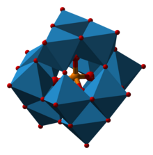 Structure of the phosphotungstate anion