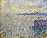 Théo van Rysselberghe, 1887, Sailboats and Estuary, oil on canvas, 50.2 x 61 cm, Musée d'Orsay