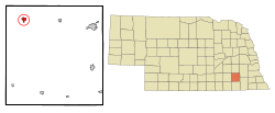 Location of Friend, Nebraska