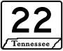 State Route 22 marker