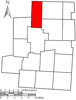 Location of Washington Township in Morrow County