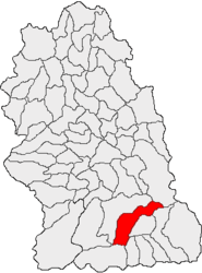 Location in Hunedoara County