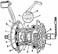 Cross-sectional diagram of an Eadie two-speed coaster-brake gear hub.