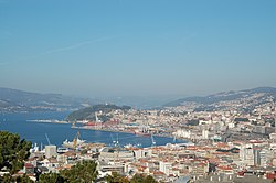 Skyline of Vigo