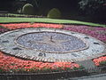 The floral clock in the walled garden