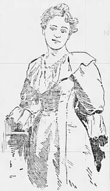 An 1894 newspaper illustration pf Harriet Connor Brown