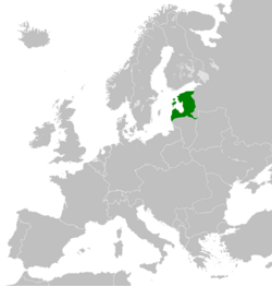 Proposed territories for the United Baltic Duchy