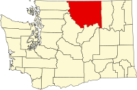 华盛顿州奥卡诺根县地图