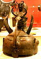 Horned medieval azerbaijani helmet