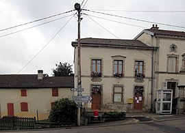 The town hall and school in Monthureux-le-Sec