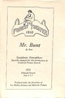 Mr. Bunt 1924 Programme