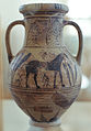 Donkey vase, orientalizing style, probably from Sifnos, 700-650 BC