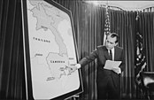 Nixon announcing the invasion of Cambodia