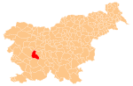 The location of the Municipality of Logatec