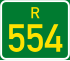 Regional route R554 shield