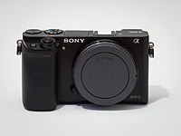 Sony Alpha ILCE-6000 APS-C-frame camera with body cap