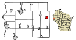 Location of Glenwood City in St. Croix County, Wisconsin