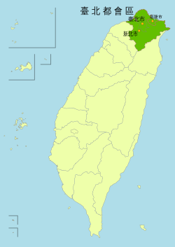 台北都会区的位置