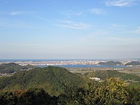 从安来市瑞光山看到的中海