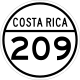 National Secondary Route 209 shield}}