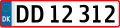 丹麦车牌（2009式）