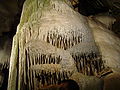 Various formations in the cave of Remouchamps, Aywaille, Belgium.