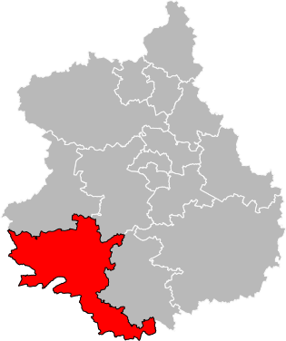 布鲁县在厄尔-卢瓦省的位置