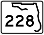 State Road 228 marker